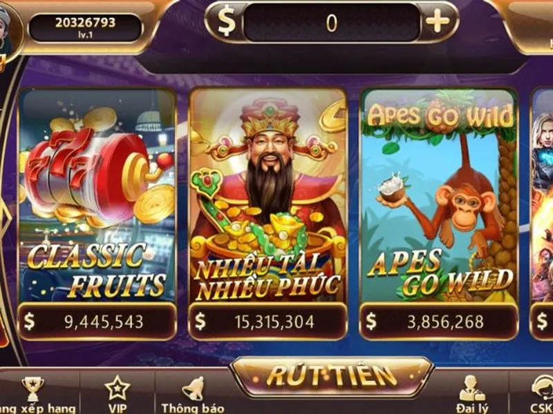 Trò chơi Slot Fruit Party với biểu tượng trái cây và vòng quay may mắn